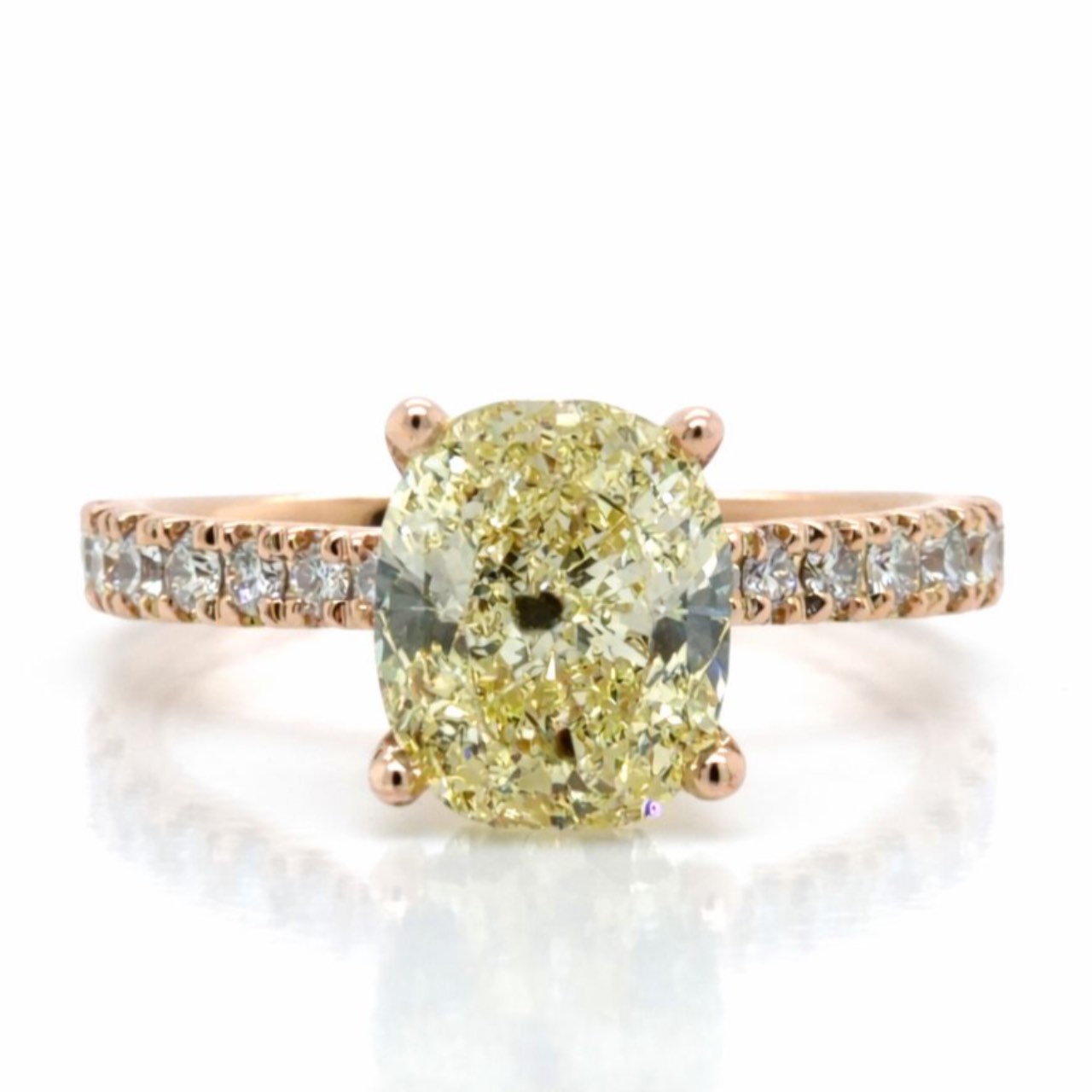 18K Rose Gold GIA Certified 1.51 Ct. Diamond Ring 18K Rose Gold GIA Certified 1.51 Ct. Diamond Ring