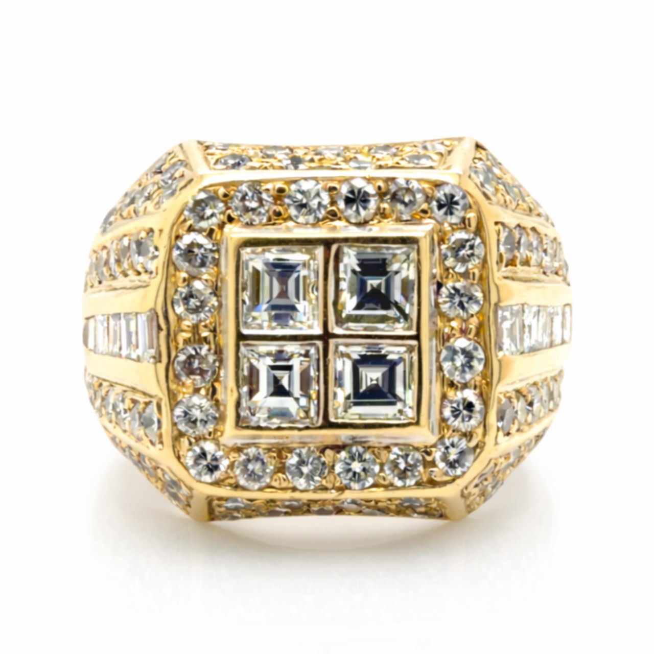 14K Yellow Gold 4.30 Ct. Diamond Ring