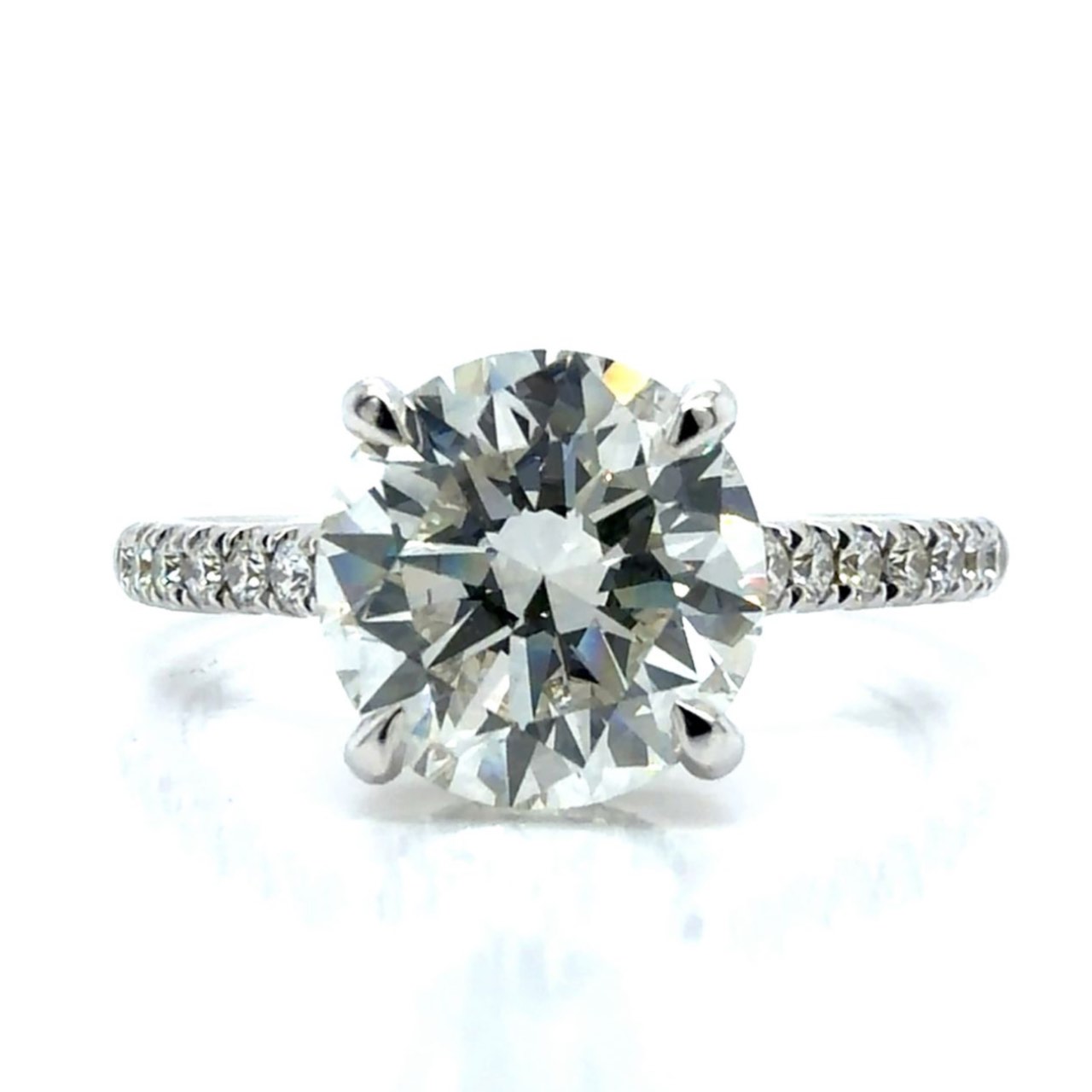18K White Gold GIA Certified 2.20 Ct. Diamond Ring