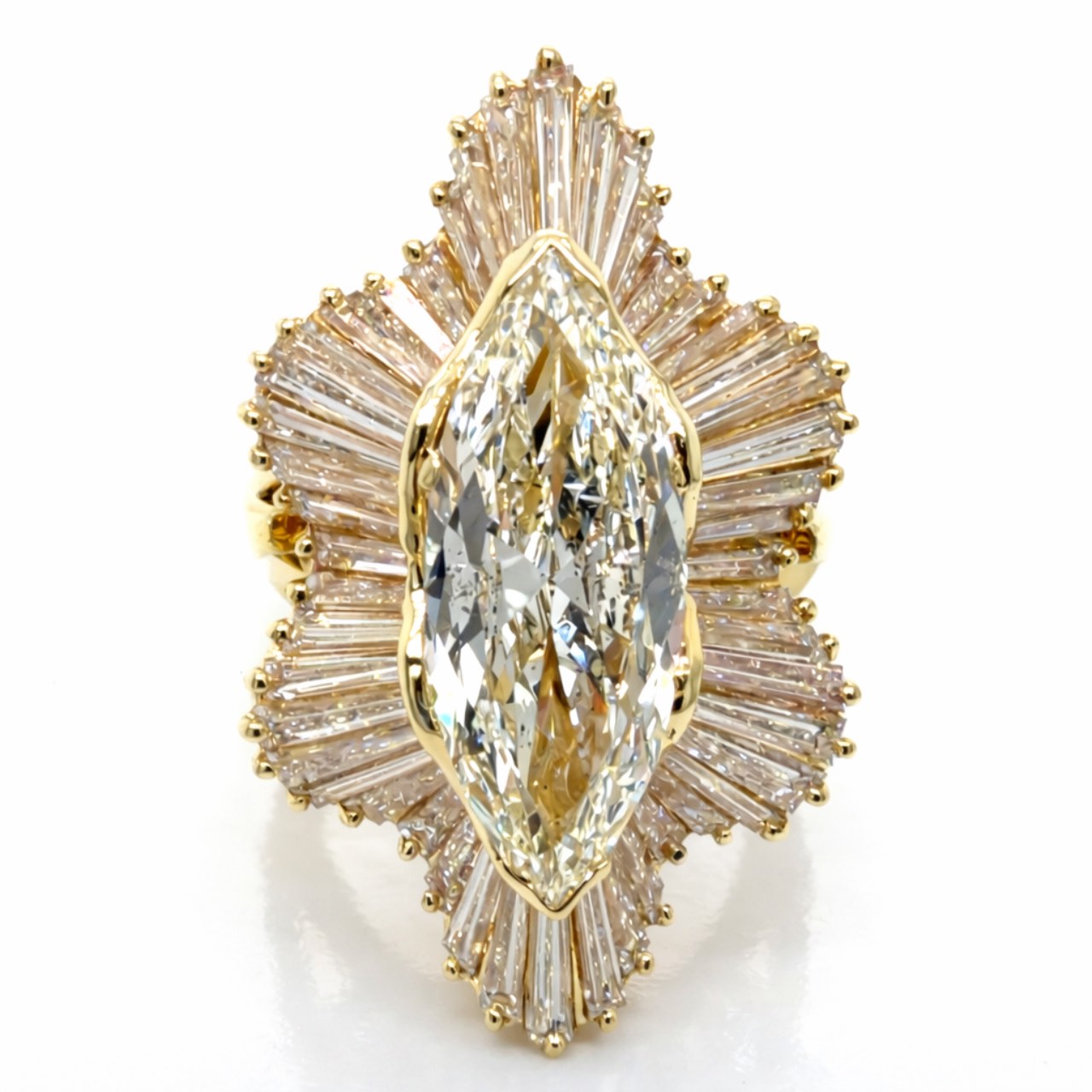18K Yellow Gold 4.52 Ct. Diamond Ring/Pendant