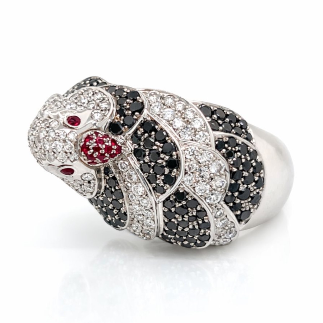 HANS D. KRIEGER 18K White Gold Diamond Pigeon Ring HANS D. KRIEGER 18K White Gold Diamond Pigeon Ring