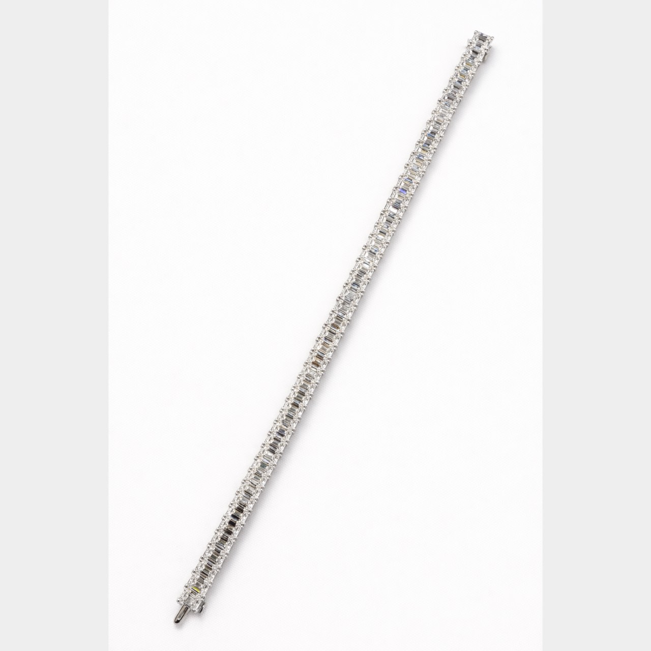 Platinum 19.86 Ct. Diamond Tennis Bracelet