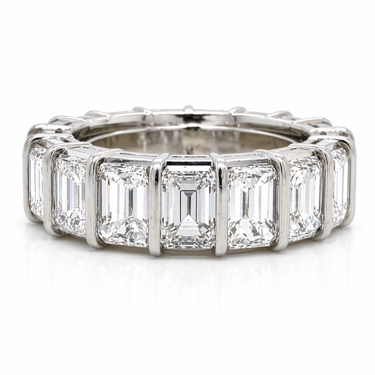 Platinum 7.65 Ct. Diamond Eternity Band