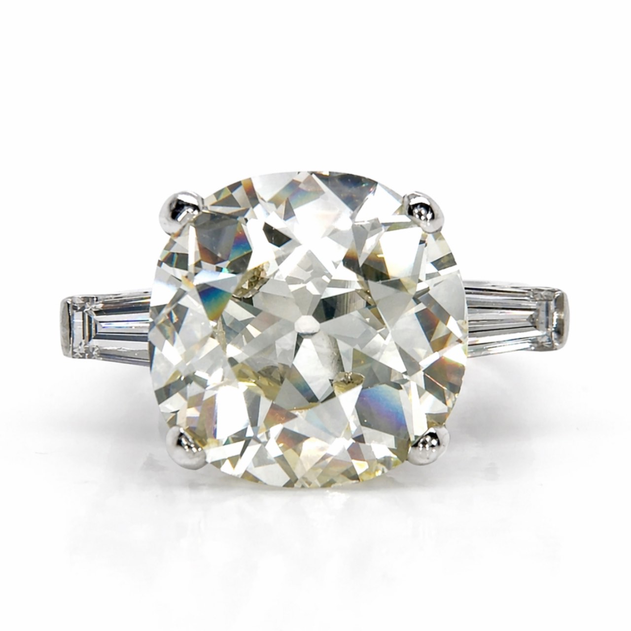 Art Deco Platinum 7.51 Ct. Diamond Ring