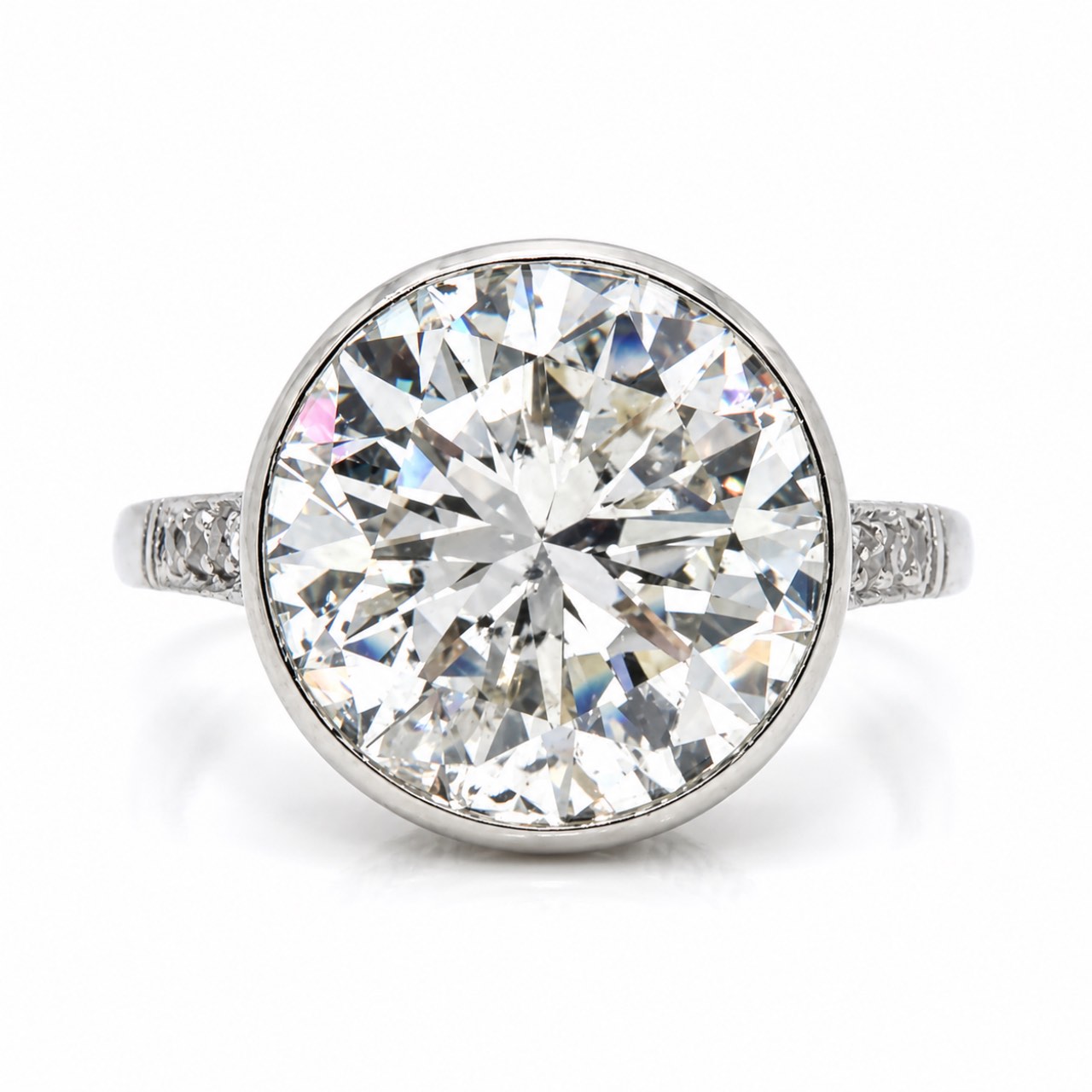 Art Deco Platinum 5.25 Ct. Diamond Ring