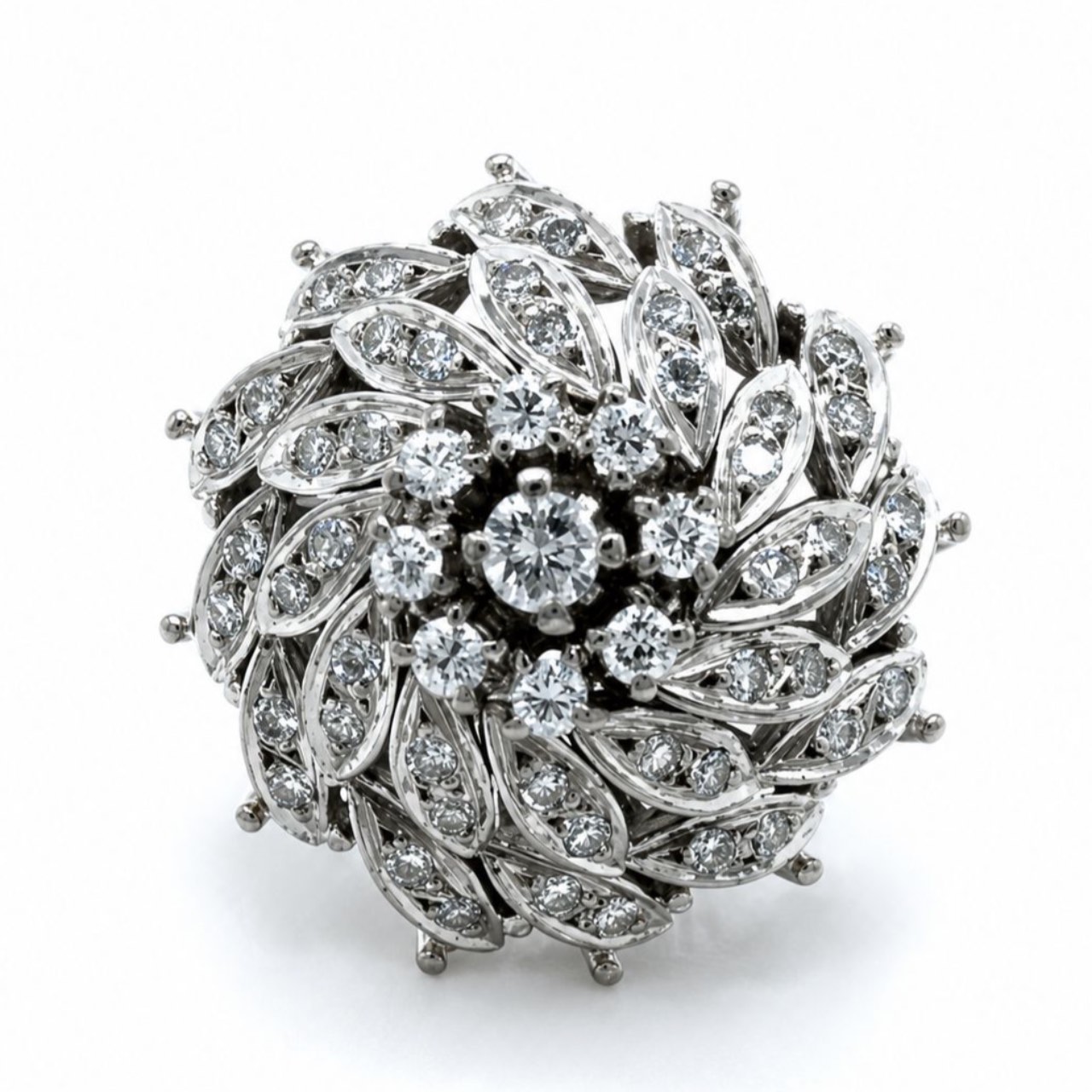 1950s Platinum & Diamond Ring