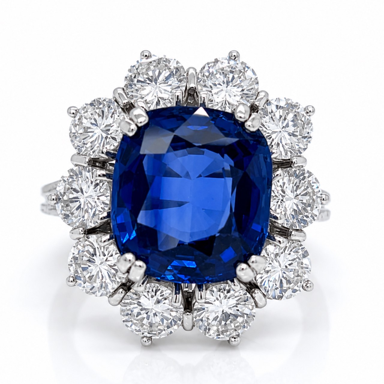 Platinum GIA Certified 7.00 Ct. Sapphire Ring Platinum GIA Certified 7.00 Ct. Sapphire Ring
