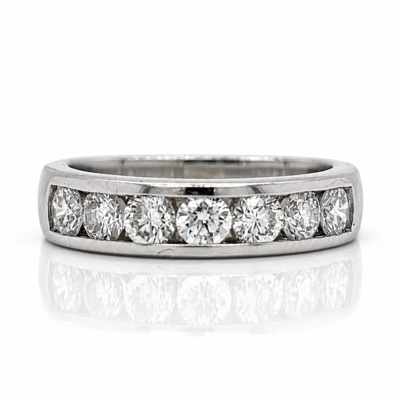 Platinum 1.11 Ct. D-Shape Anniversary Band Platinum 1.11 Ct. D-Shape Anniversary Band