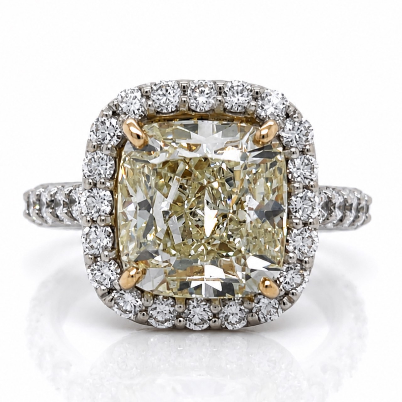 18K White Gold GIA Certified 5.03 Ct. Diamond Ring