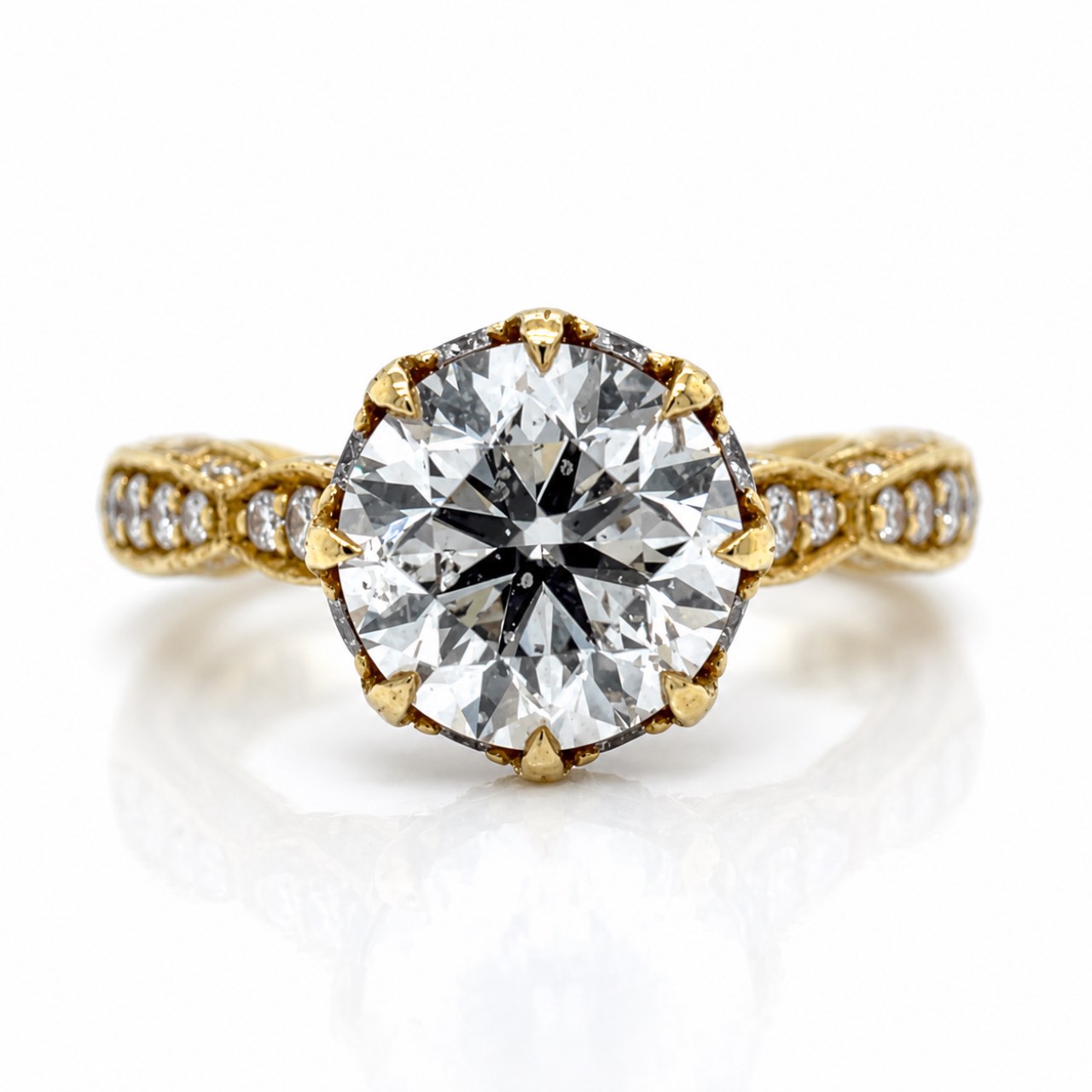 TACORI 18K Yellow Gold 2.55 Ct. Diamond Ring