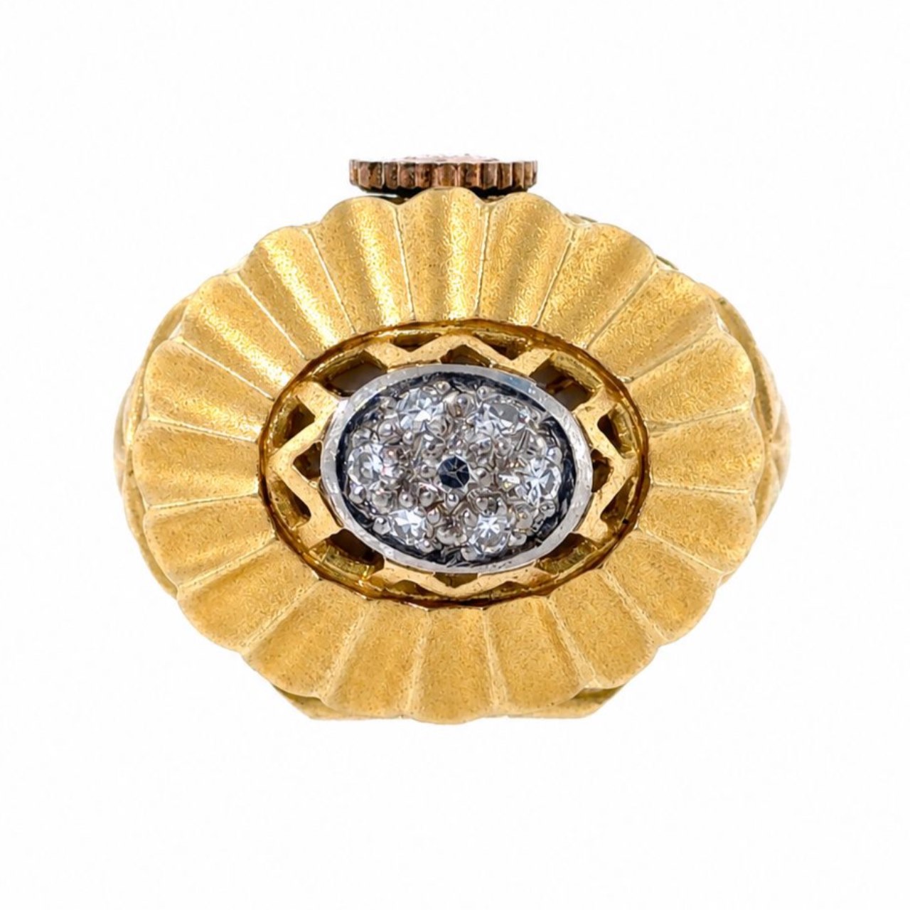 BUCHERER 18K Yellow Gold Ring Watch